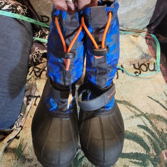 Columbia Kids' Powderbug Forty Print Winter Boots, Boys', Waterproof 400g - Picture 12 of 15